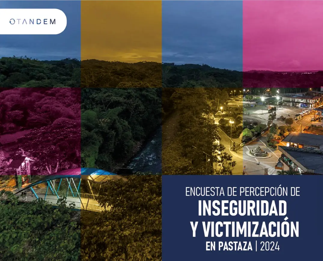 Portada encuesta de percepción de inseguirdad y victimización en Pastaza 2024